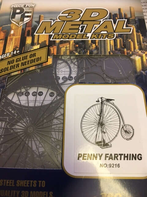 3D Pussel Metall - berömda fordon - klassisk gammal cykel