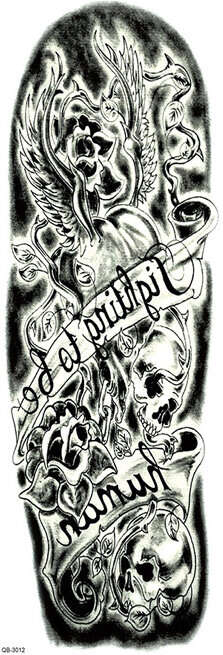 OBS STORLEK - 46 x 17 CM - Tatuering - fighting to be human