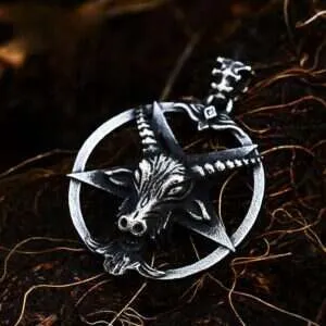 Halsband - Nordisk mytologi - Pentagram med gethuvud