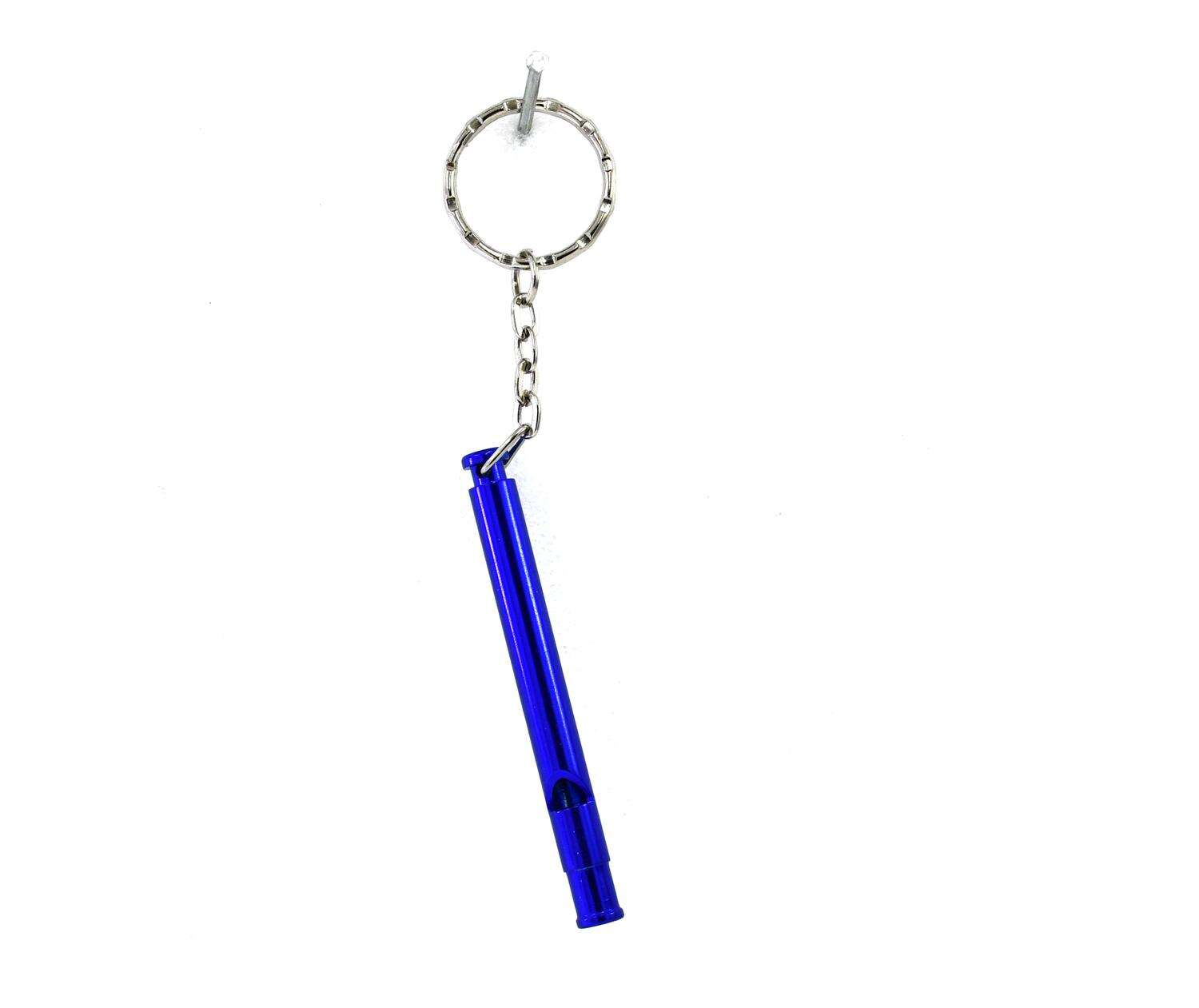 Slim whistle key ring Blue