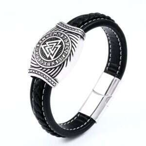 Armband - Nordisk mytologi - Valknut med runor