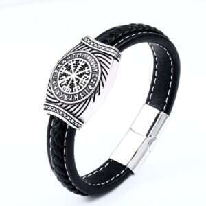 Armband - Nordisk mytologi - Vegvisir med runor