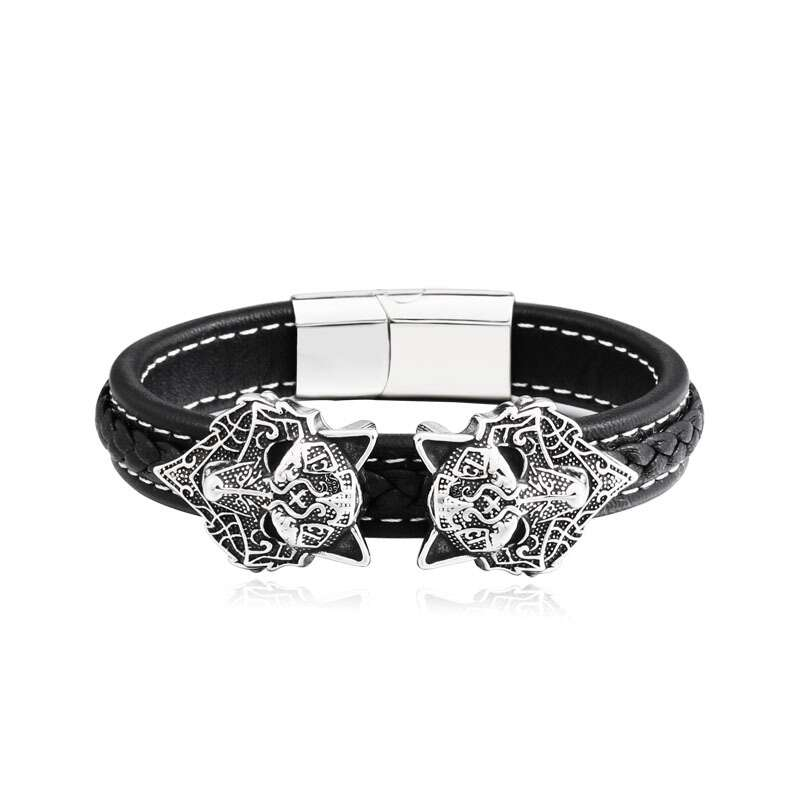 Armband - Nordisk mytologi - Odens två ulvar Gere och Freke