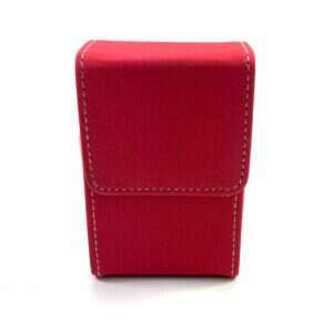 Belt Cigarette case - Röd glitter
