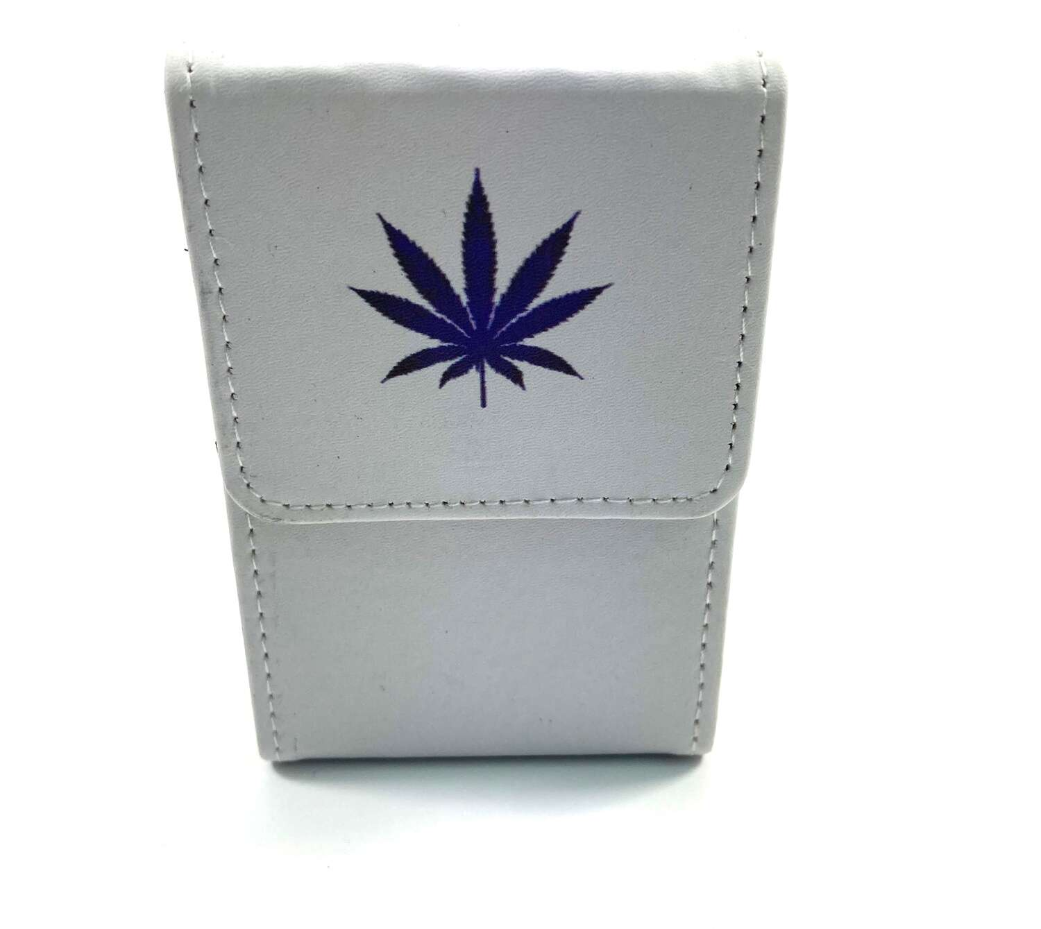 Belt Cigarette case - Vit löv