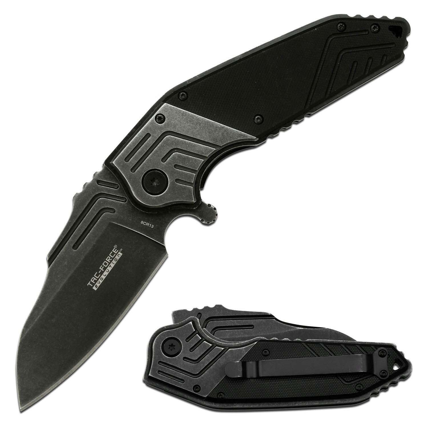 TAC-FORCE - EVOLUTION - A023-BK BIG FOLDING KNIFE