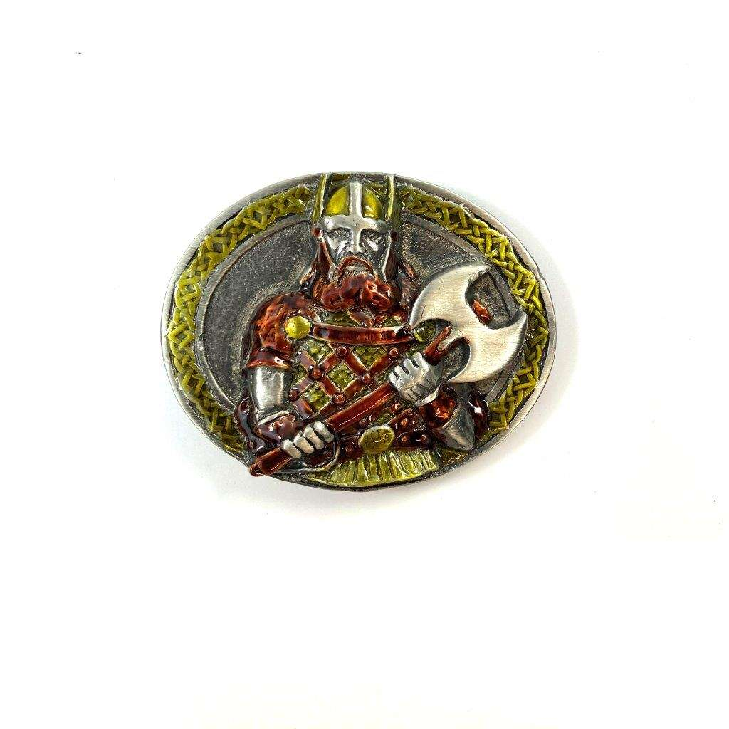 Bältesspänne - Viking med yxa
