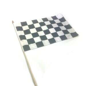 Målflagga på pinne