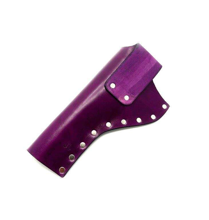 Colt .45 Peacemaker Hölster - Höger - 4.75" - Violett - Plain - Nickelnitar