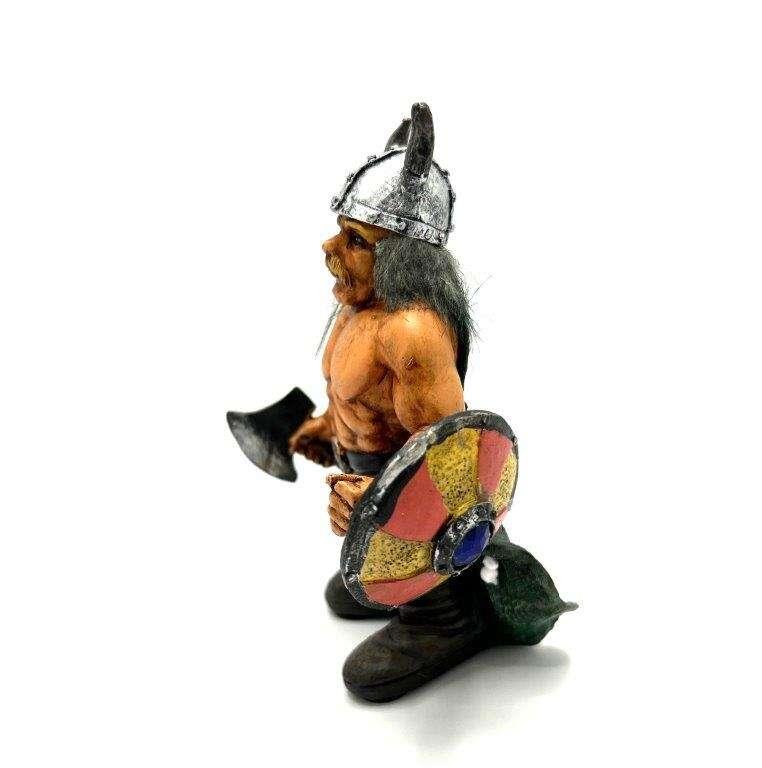 Viking Krigare med yxa och sköld