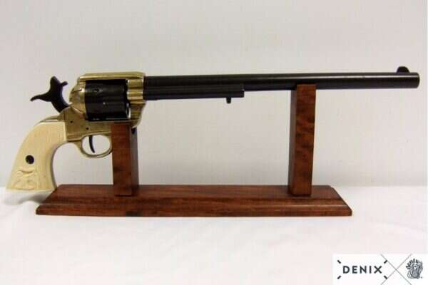 CAL.45 Peacemaker revolver replika 12", USA 1873 Svart och mässing