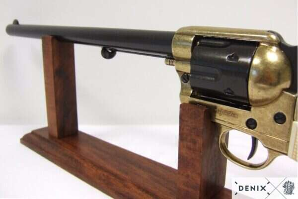 CAL.45 Peacemaker revolver replika 12", USA 1873 Svart och mässing