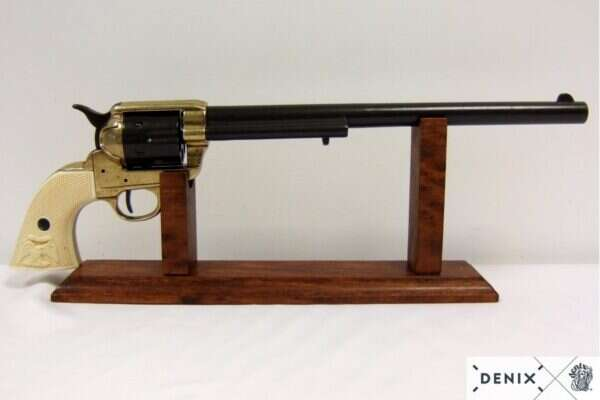 CAL.45 Peacemaker revolver replika 12", USA 1873 Svart och mässing