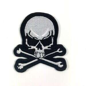 Dödskalle tygmärke