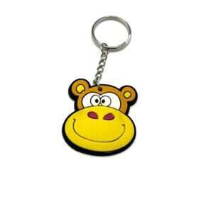Nyckelring med söt färgglatd apa