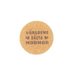 Glasunderlägg - Världens bästa mormor
