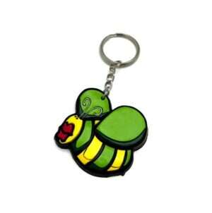 Nyckelring med sött färglatt bi / hummla