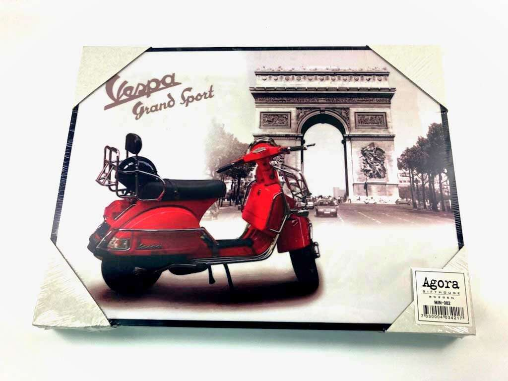 Tavla Röd Vespa