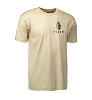 Official Kizer T-shirt sand with black print - L