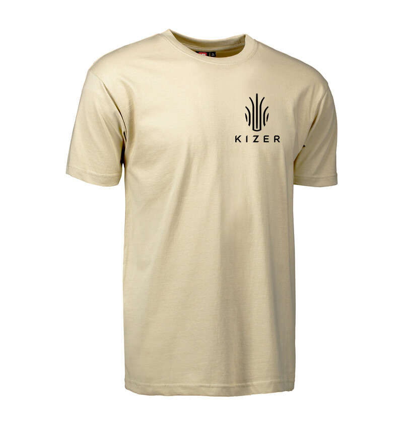 Official Kizer T-shirt sand with black print - L