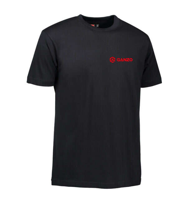 Official Ganzo T-shirt Black with red print - 5XL