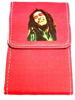 Belt Cigarette case Bob Marley röd