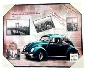 Tavla Blå VW Beetle