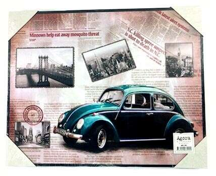 Tavla Blå VW Beetle
