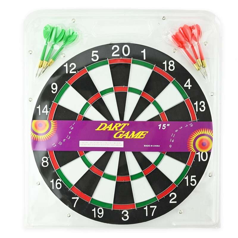 Piltavla med 6 pilar - komplett Dart set