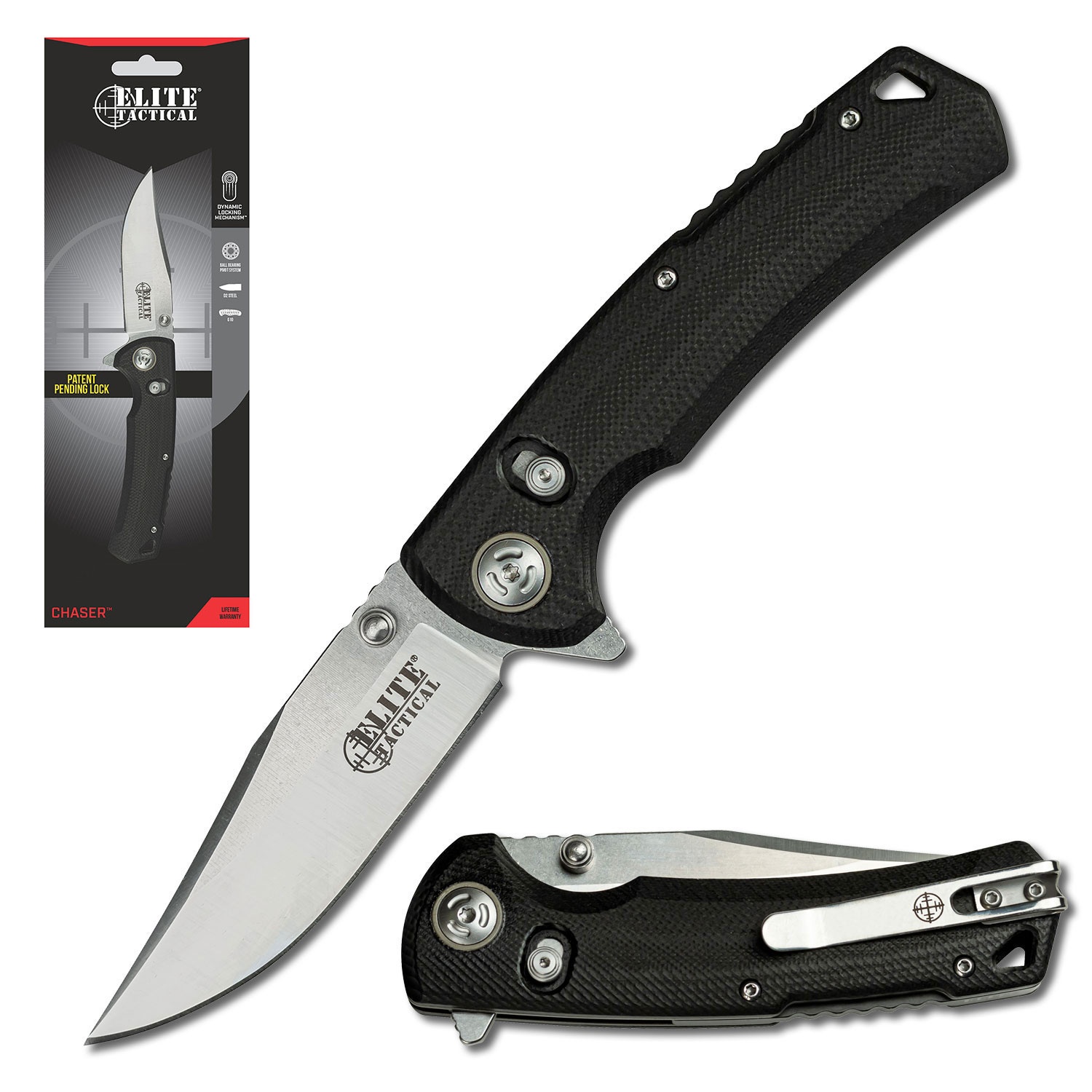Elite Tactical - CHASER - Folding Knife w/D.L.M. - ET-FDR006
