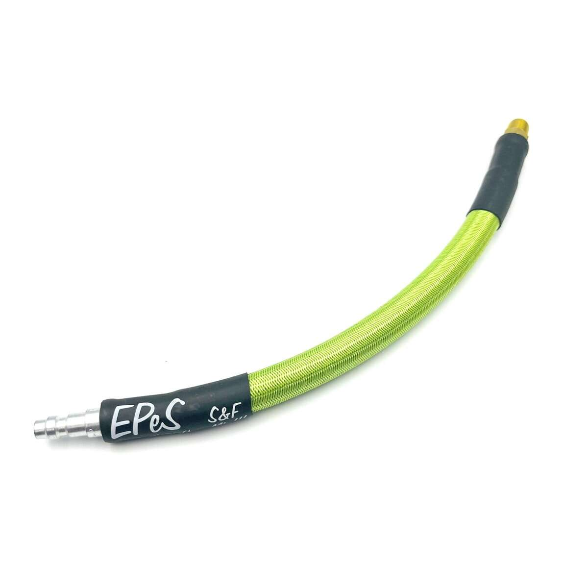 EPeS IGL HPA S a F Braided Hose, 20 cm, QD Foster plus 1/8 NPT - Fresh Green