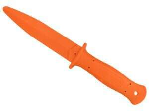 ESP Plastic Training Knife, Pointed Tip (Hard) - Orange