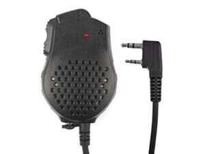 External dual microphone / speaker for Baofeng UV-82 radios, kenwood 2-pin - Black