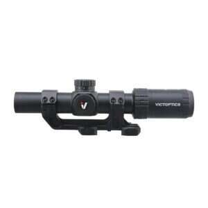 VictOptics LPVO Riflescope S6 1–6x24 plus One-Piece High Mount - Black