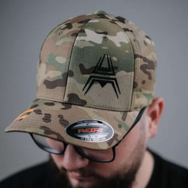 FLEXFIT Cap ANAREUS Spider logo black - Multicam(R)