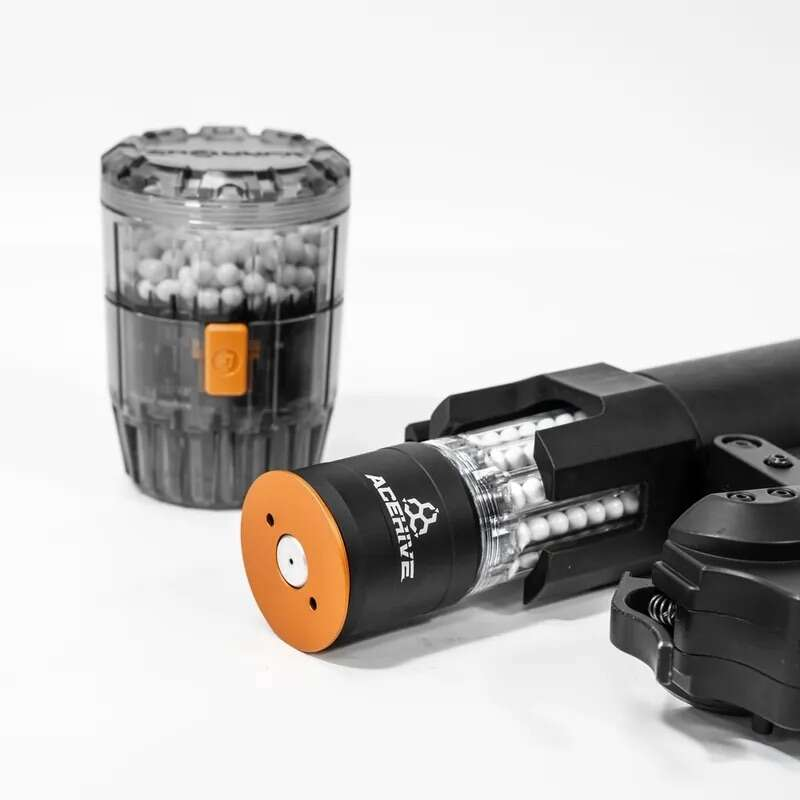 AceTech AceHive 40mm Gas Grenades, 80 BBs (2 pcs) and SPAWNER Loader - Transparent