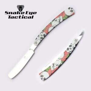 Snake Eye - Tactical Straight Razor Manual Folding Knife - SE-1362D4