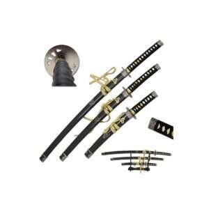 Snake Eye - 3 Piece Sword Set with Display Stand - SE-1939-SET