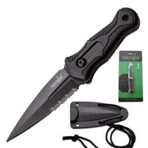 Survivor - BOOT STEEL - Fixed Blade Knife (Clamshell) - SV-FIX013BKCS