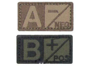 ID. Blood Velcro B NEG - OD