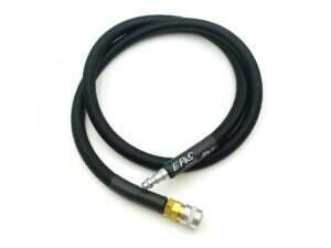 EPeS HPA S a F Braided Hose, 80cm, QD Foster - Grey