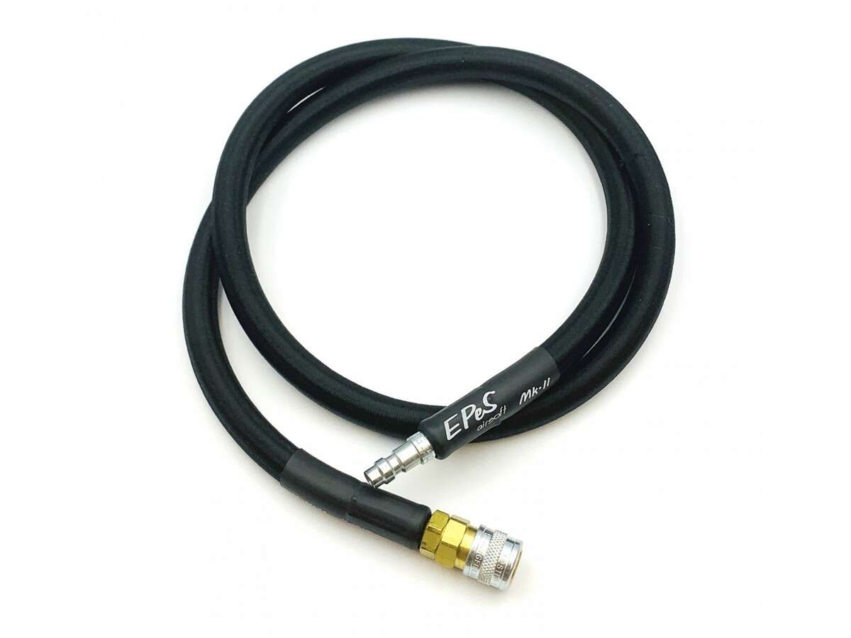 EPeS HPA S a F Braided Hose, 80cm, QD Foster - Grey