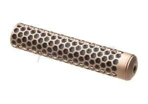 AA Aluminum Suppressor HIVE T10 255x50 mm, 14- mm CCW - Tan