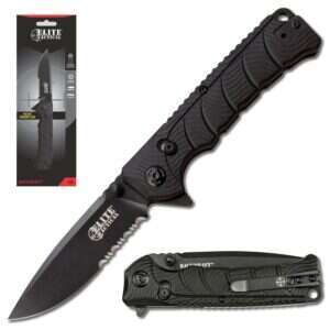 Elite Tactical - BACKDRAFT - Folding Knife w/D.L.M. - ET-FDR011BKS