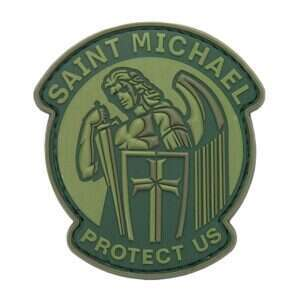 3D PVC SAINT MICHAEL PROTECT US JTG(R) Patch - Green
