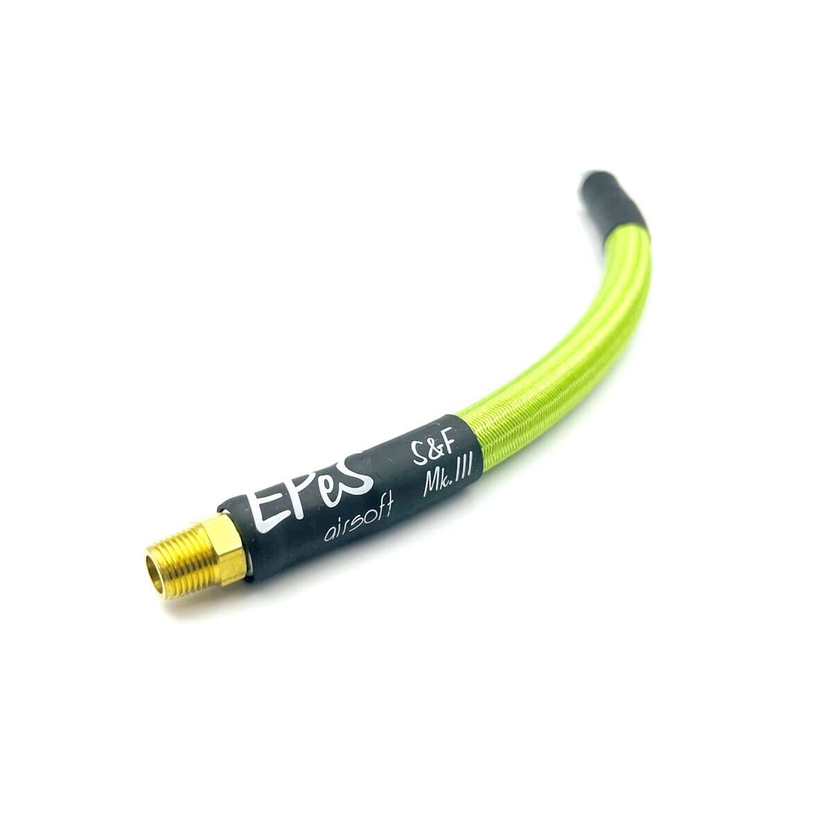 EPeS IGL HPA S a F Braided Hose, 20 cm, QD Foster plus 1/8 NPT - Fresh Green