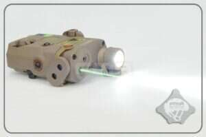FMA AN/PEQ15 LA-5 IR Upgrade Version (LED / IR Flashlight, Green Laser) - Tan