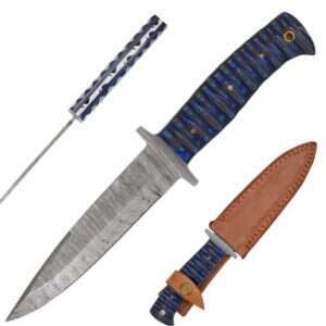 Old Ram - Handmade Real Damascus Fixed Blade Knife - DM-OR-544