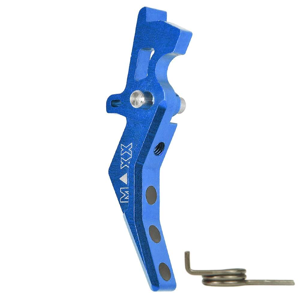 CNC Aluminum Advanced Trigger (Style B) (Blue) for M16 AEG Series