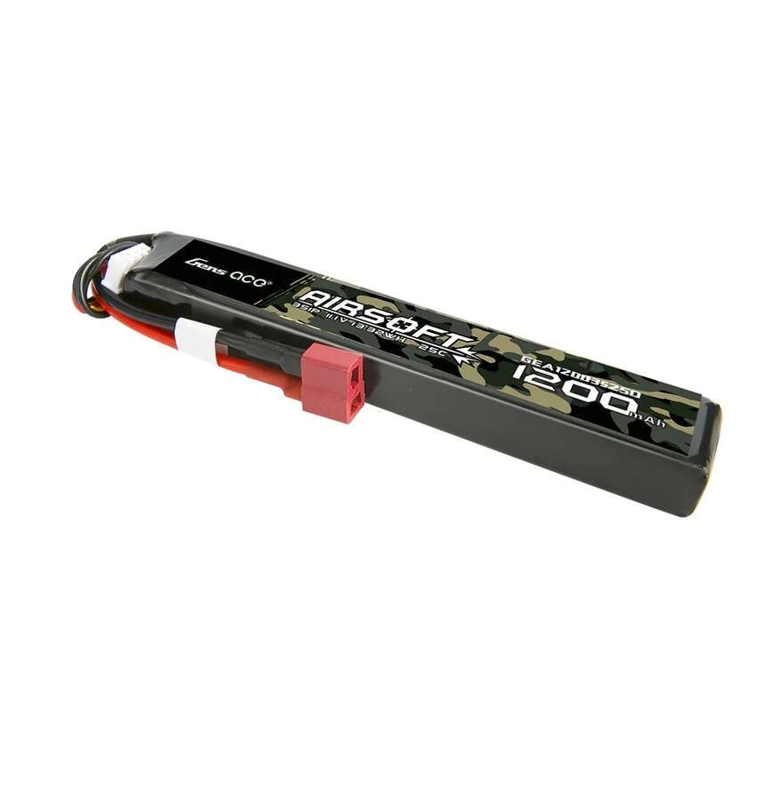Gens ACE Li-Pol Battery 11.1V 1200mAh, 25C, T-Dean - Buffer Stick (126 mm)